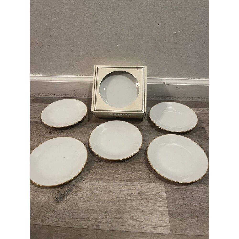 11 Philippe Deshoulieres Limoges France BLANC DE BLANC Porcelaine Canapé Plates
